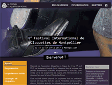 Tablet Screenshot of festival-claquettes.com